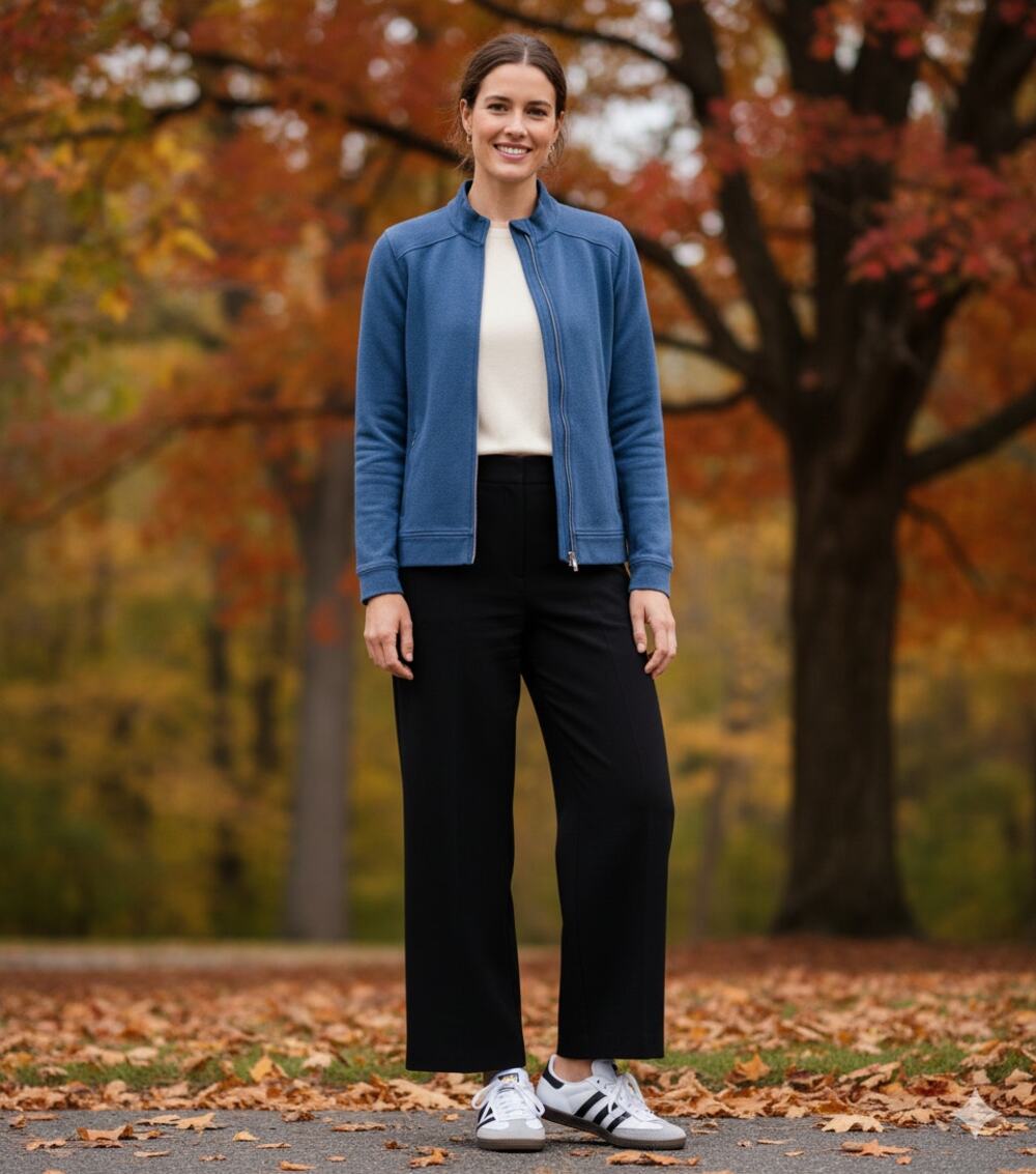 Peter Millar Athleisure Chic Versatile Layering Sweater Jacket Blue Golf Sz-L